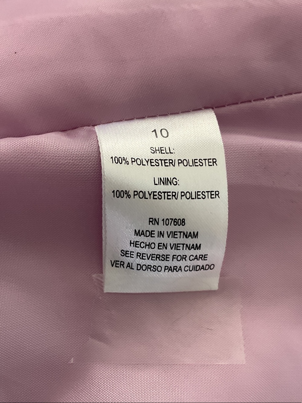 Abella Lavender Satin Patterned Shawl-Collar Jacket - Picture 5 of 6